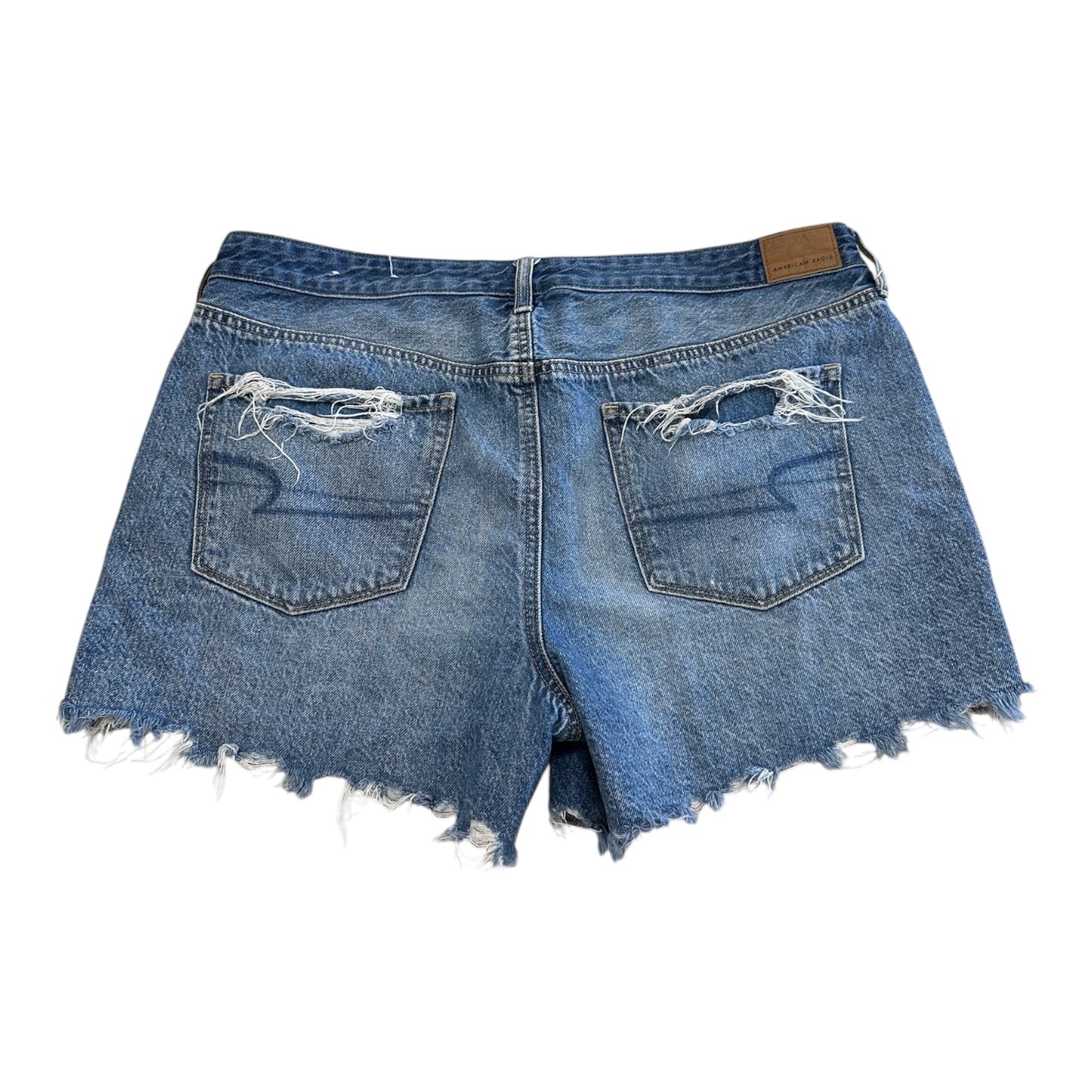 Shorts By American Eagle In Blue Denim, Size:16