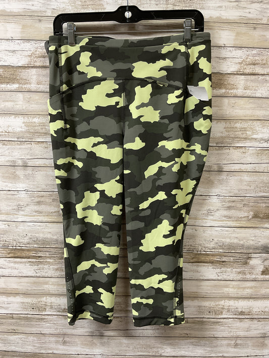 Athletic Capris By Lululemon In Camouflage Print, Size:10