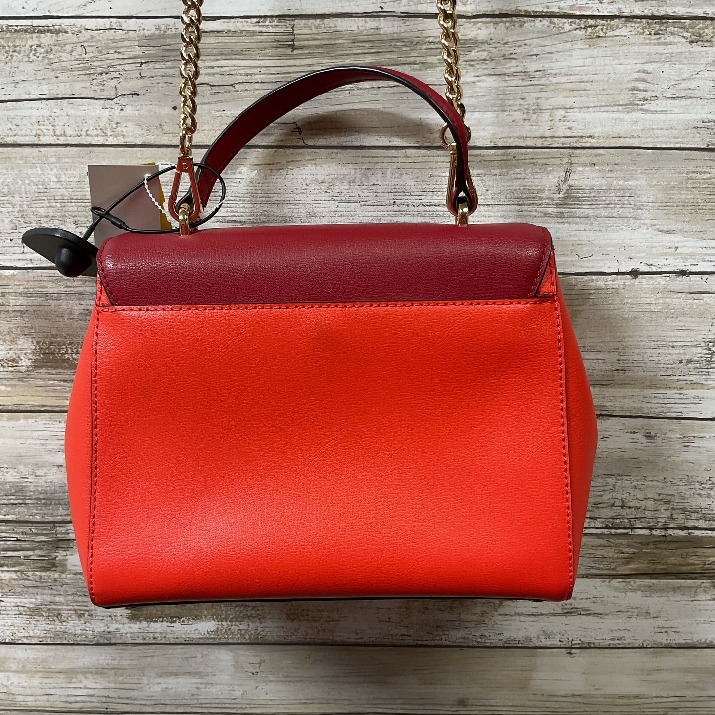 Handbag Designer By Michael Kors In Red, Size:Medium