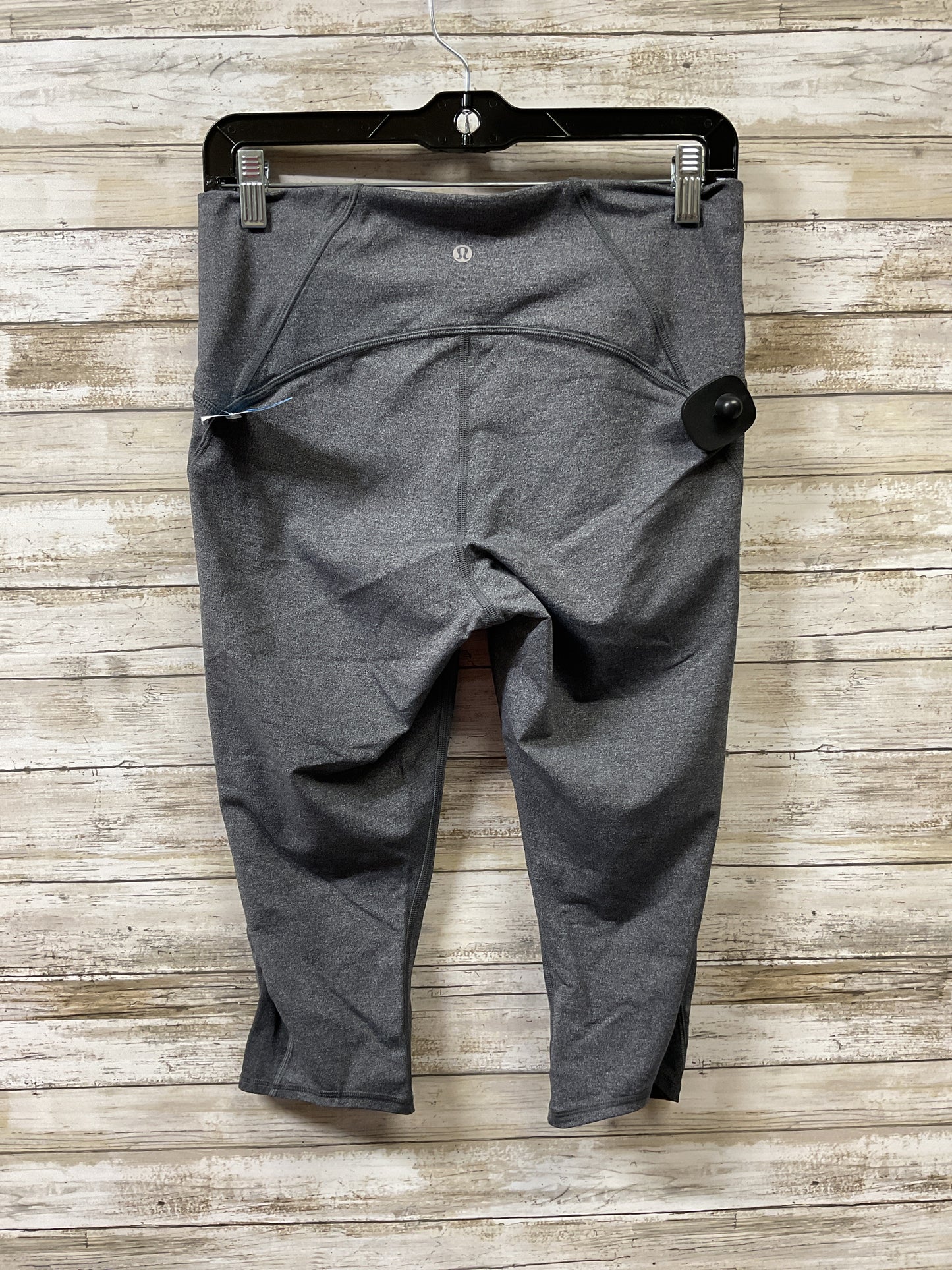 Athletic Leggings Capris By Lululemon In Grey, Size:10