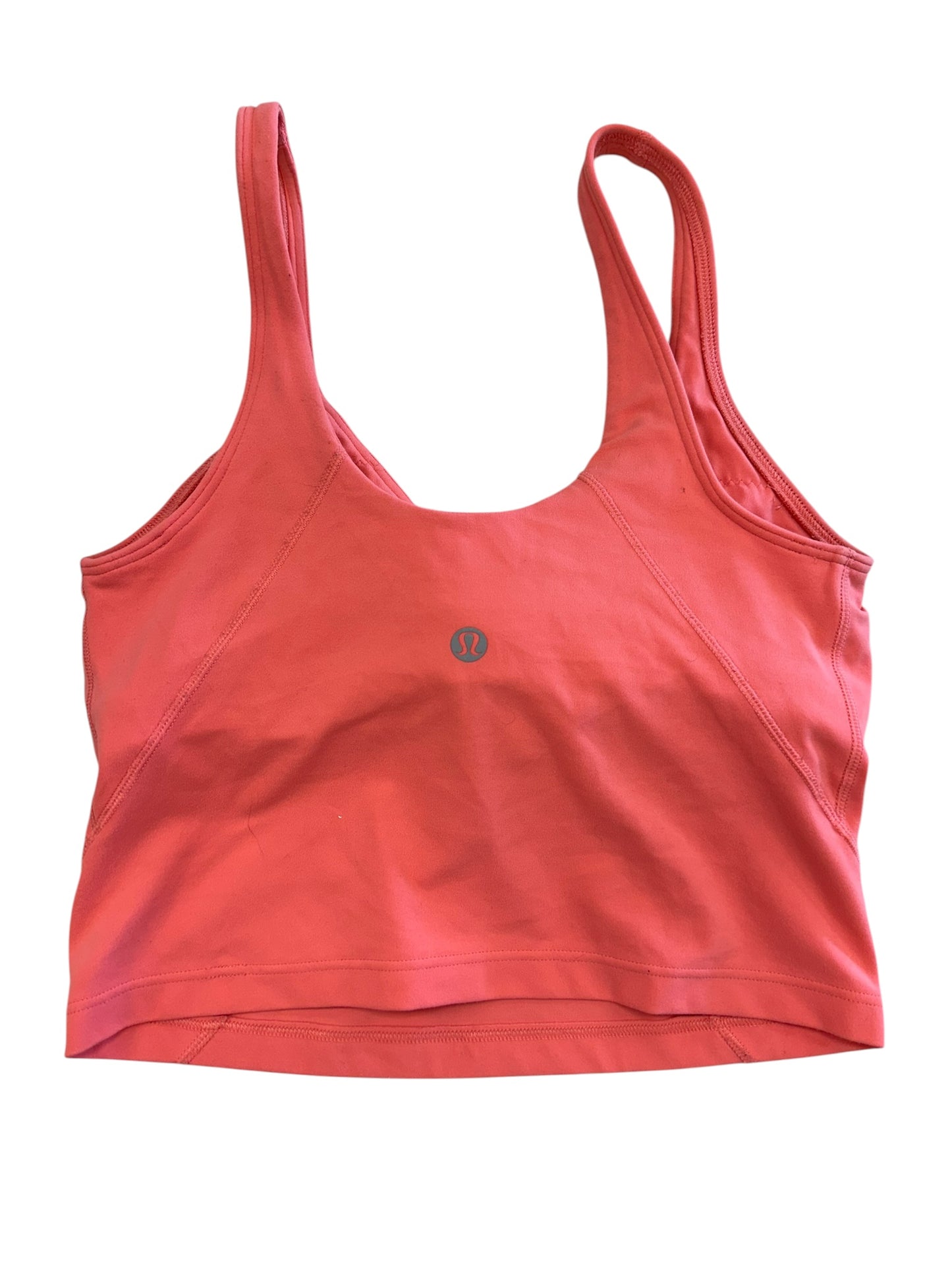 Athletic Tank Top By Lululemon In Orange, Size:S