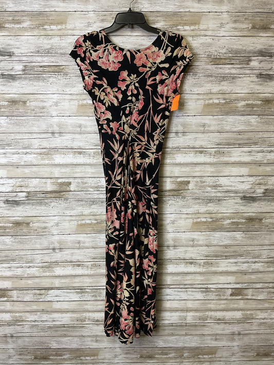 Dress Casual Maxi By Chaps In Black & Tan, Size:Sp