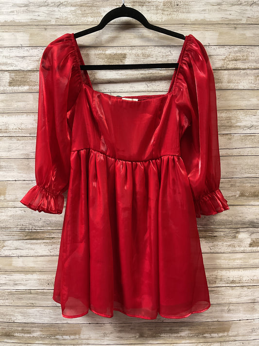 Dress Party Short By Clothes Mentor In Red, Size:M