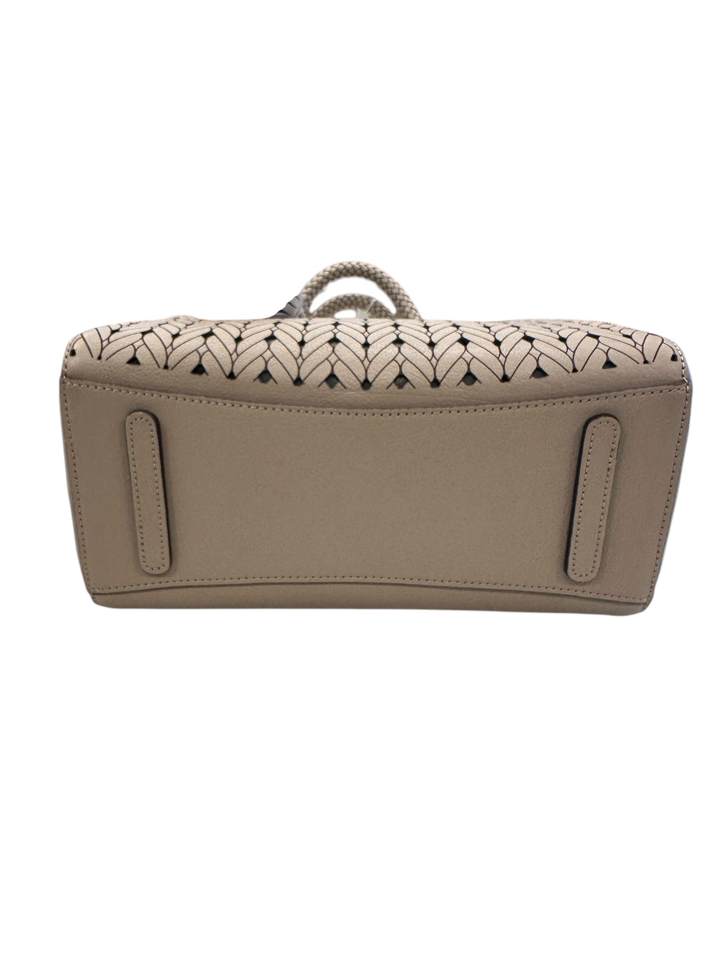 Handbag Leather By Brighton In Taupe, Size:Medium