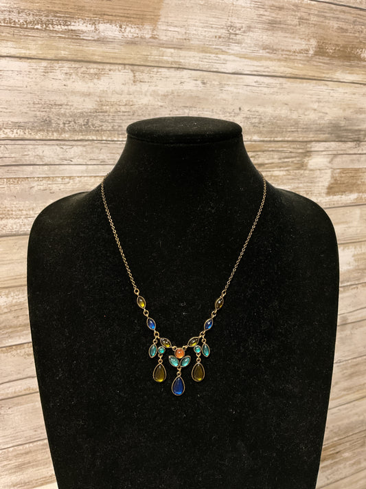 Necklace Statement By Clothes Mentor In Blue & Green