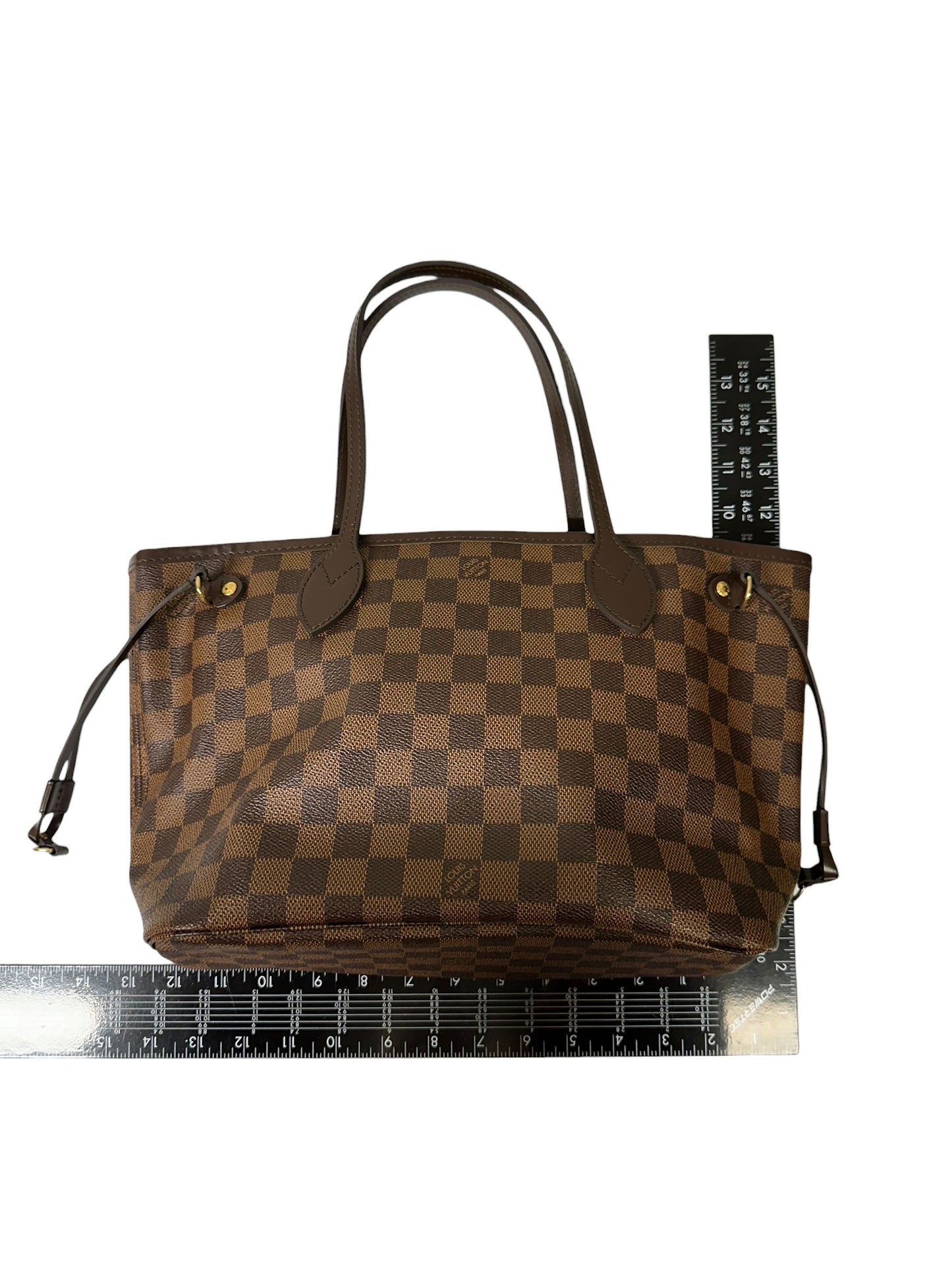 Tote Luxury Designer By Louis Vuitton In Brown, Size:Small