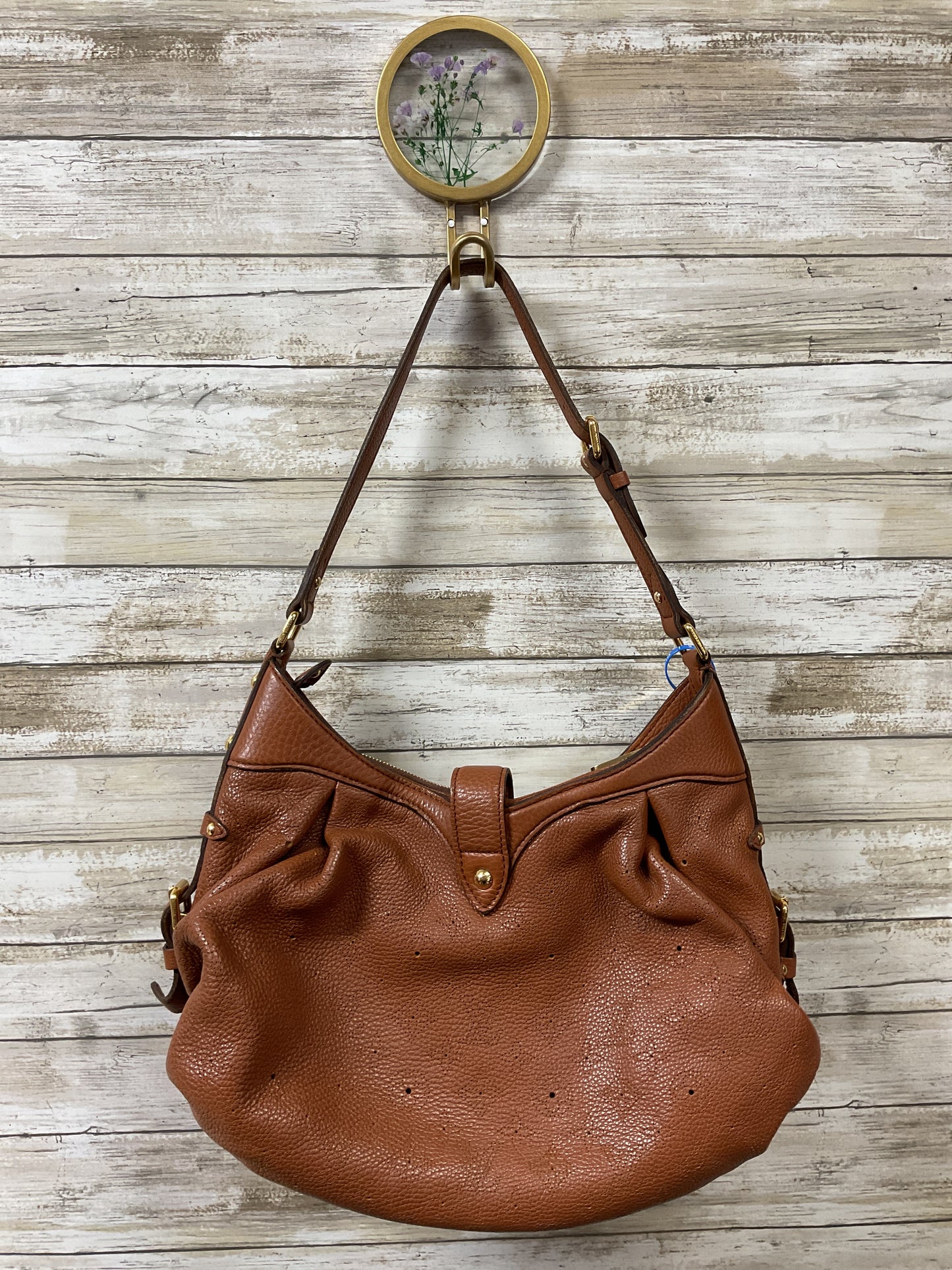 Handbag Luxury Designer By Louis Vuitton In Brown, Size:Medium