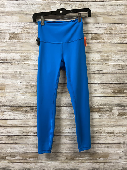 Athletic Leggings By Lululemon In Blue, Size:4