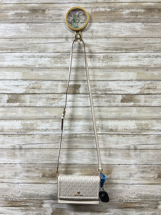 Crossbody Designer By Michael Kors In White, Size:Small
