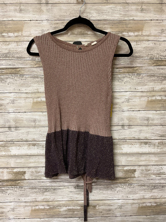 Top Sleeveless By Moth In Pink & Purple, Size:L