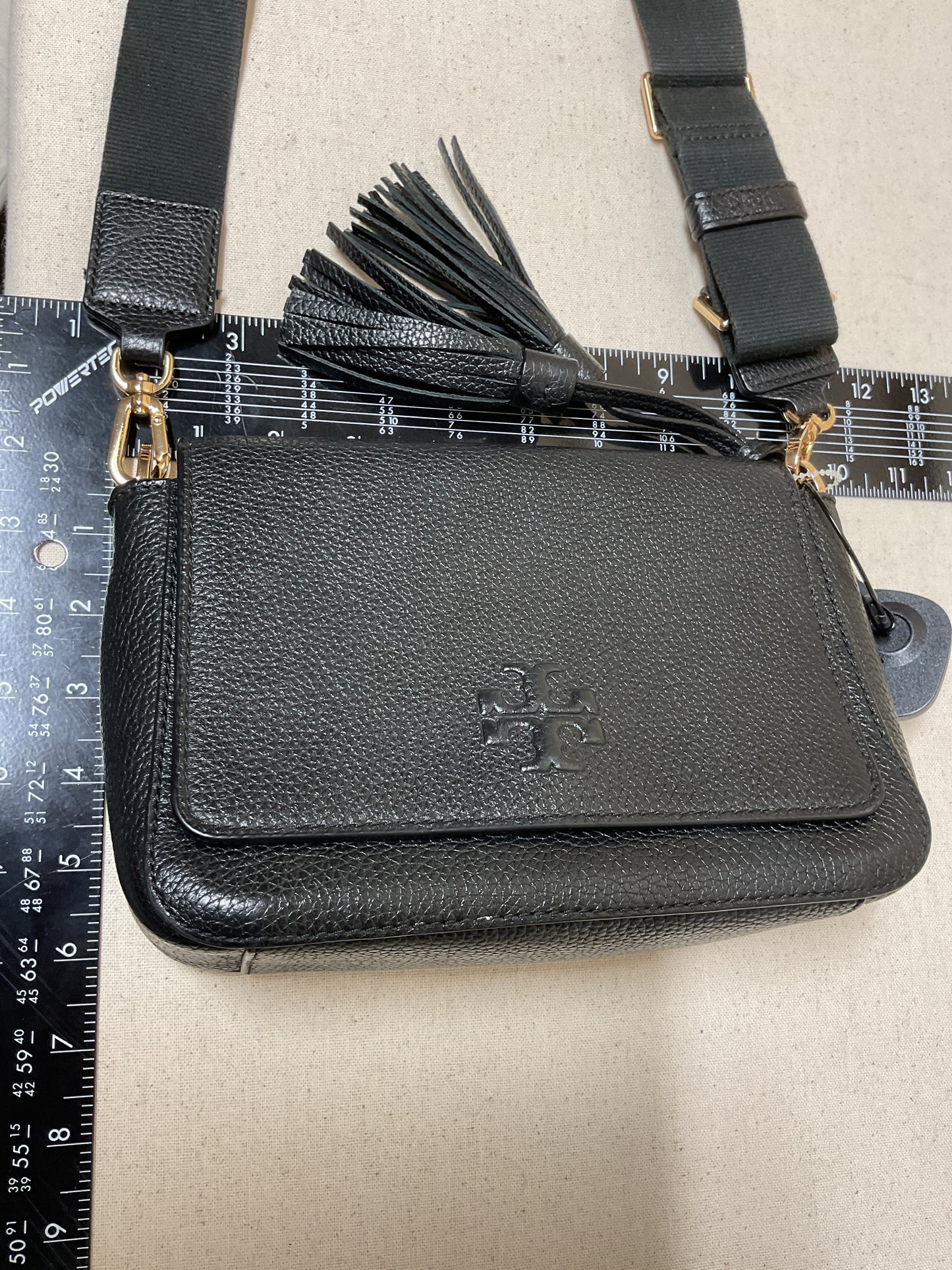 Crossbody Designer By Tory Burch In Black, Size:Small