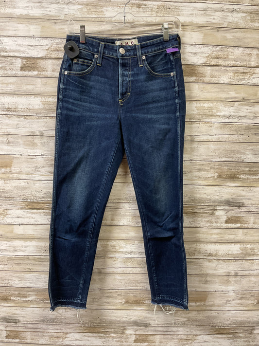 Jeans Straight By Amo In Blue Denim, Size:4