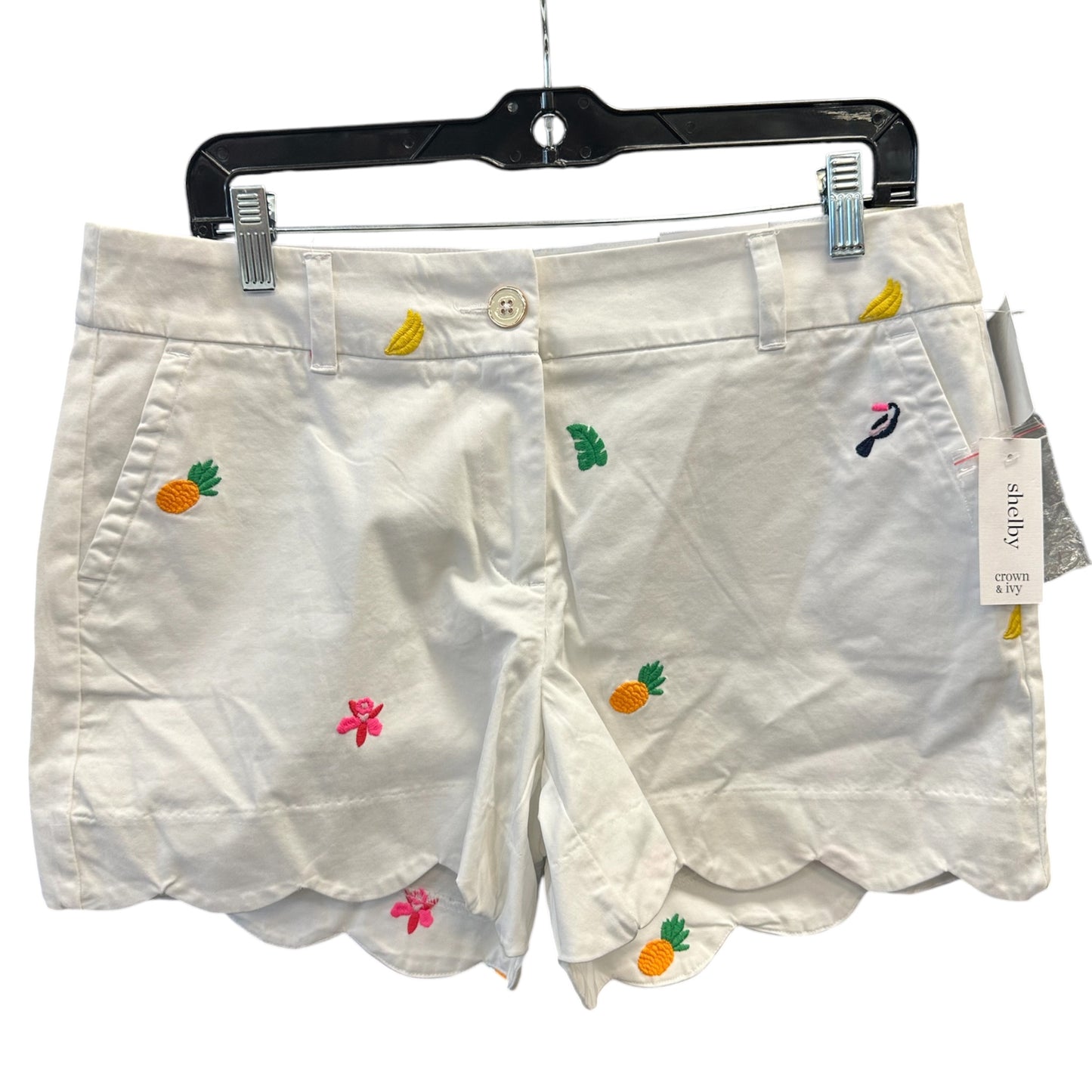 Shorts By Crown And Ivy In Tropical Print, Size:8