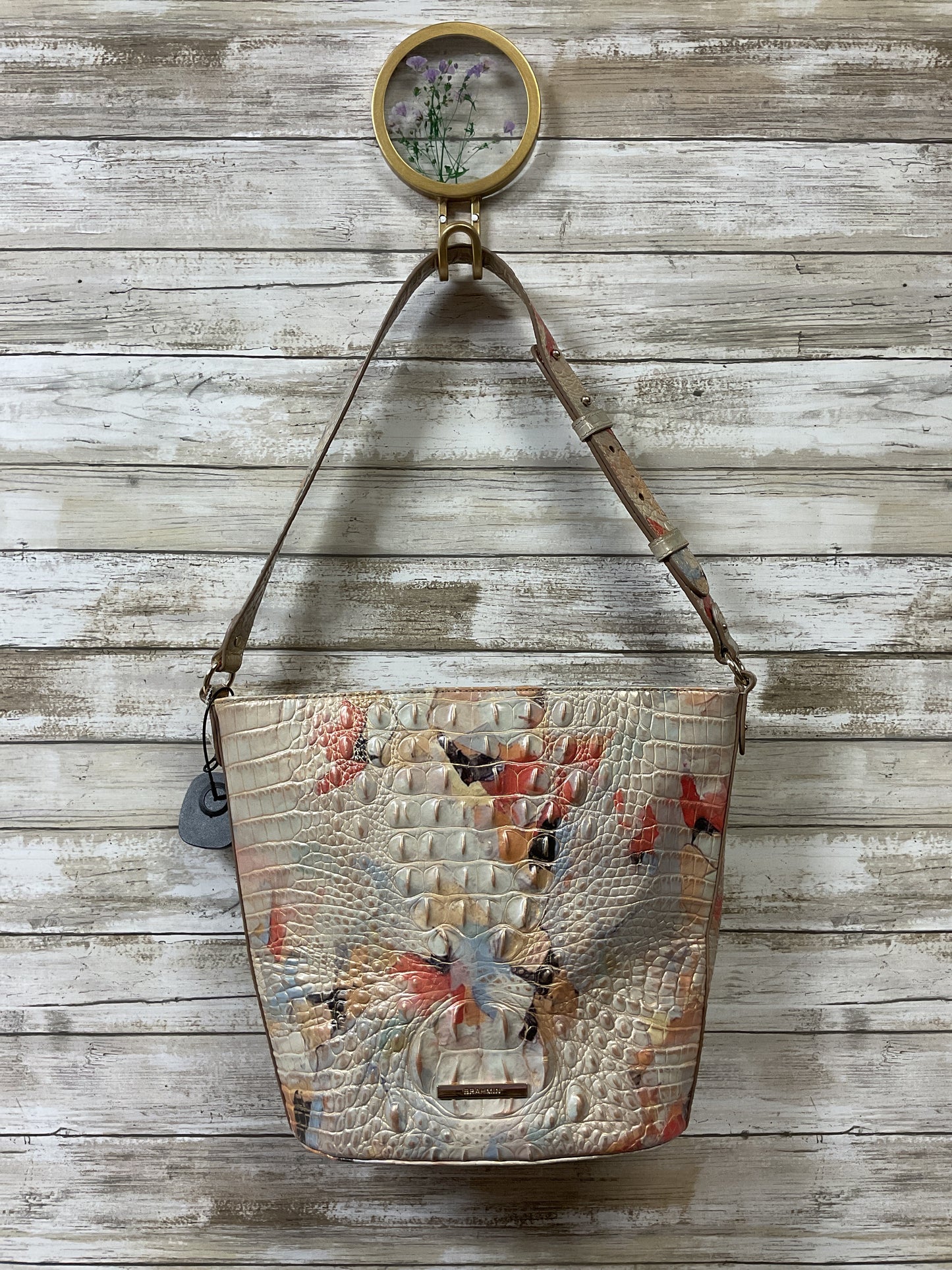 Handbag Designer By Brahmin In Tan, Size:Medium