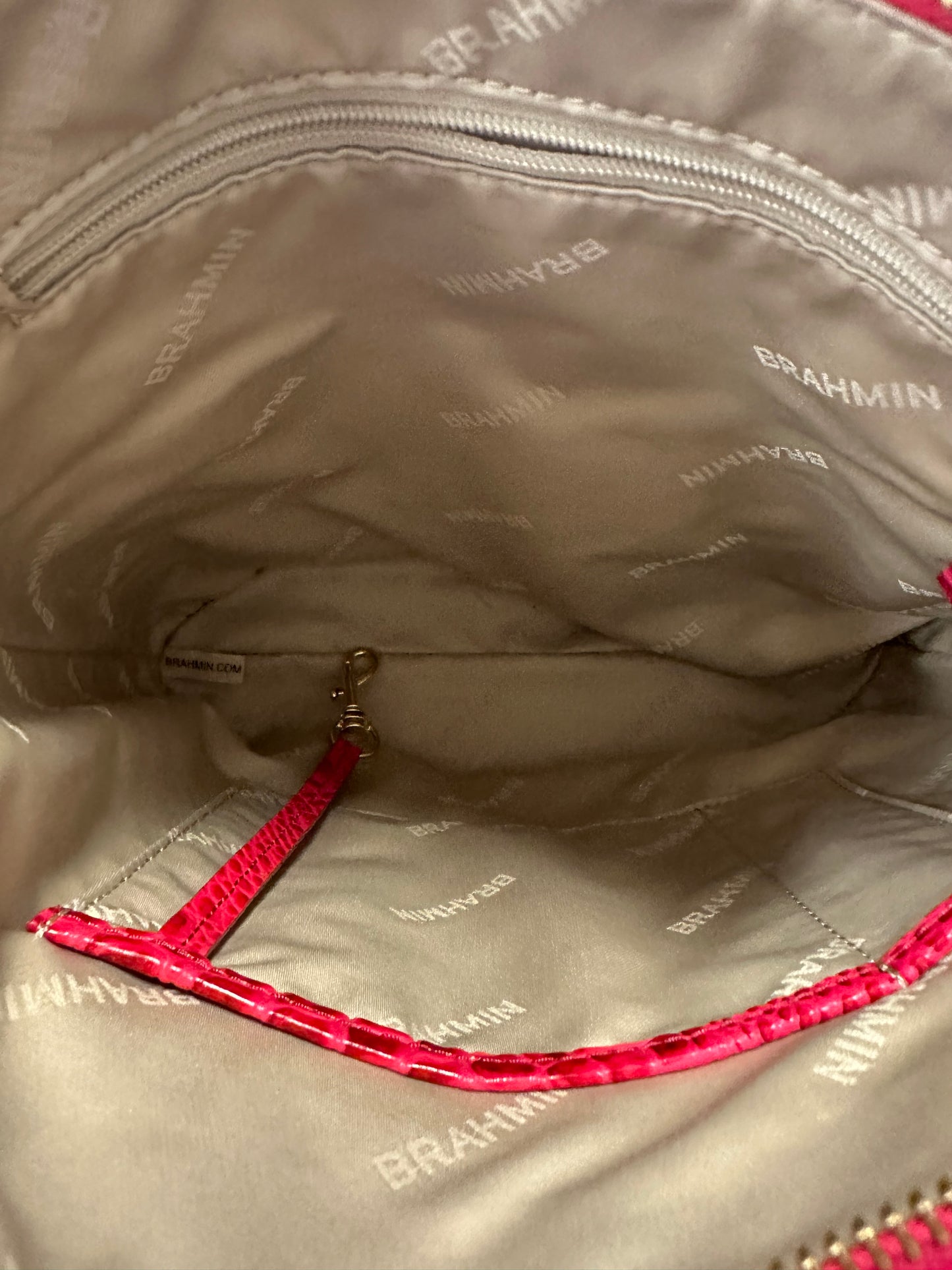 Crossbody Designer By Brahmin In Pink, Size:Medium