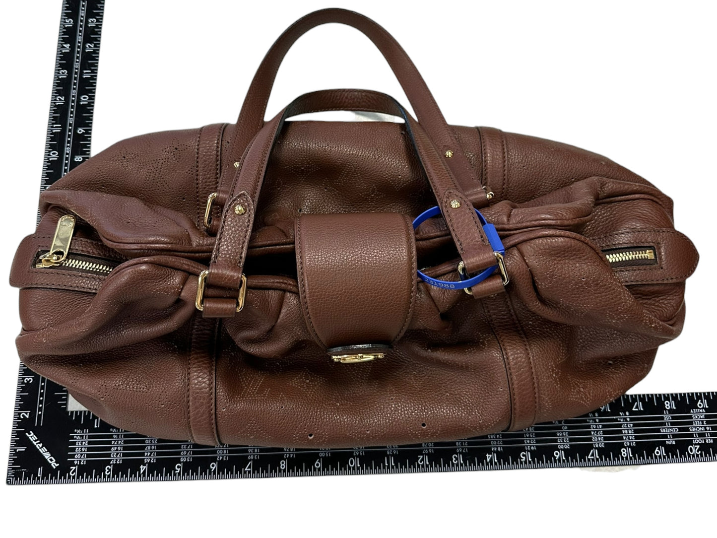 Handbag Luxury Designer By Louis Vuitton In Brown, Size:Large