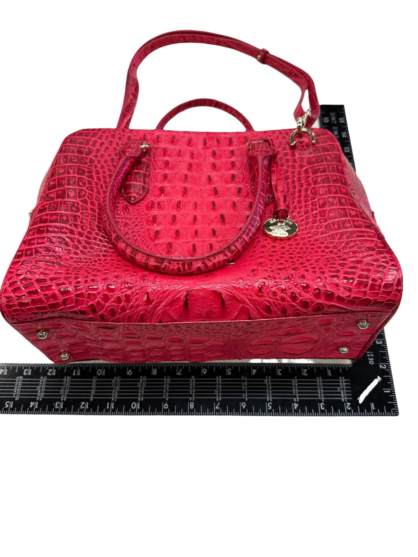 Handbag Designer By Brahmin In Red, Size:Large