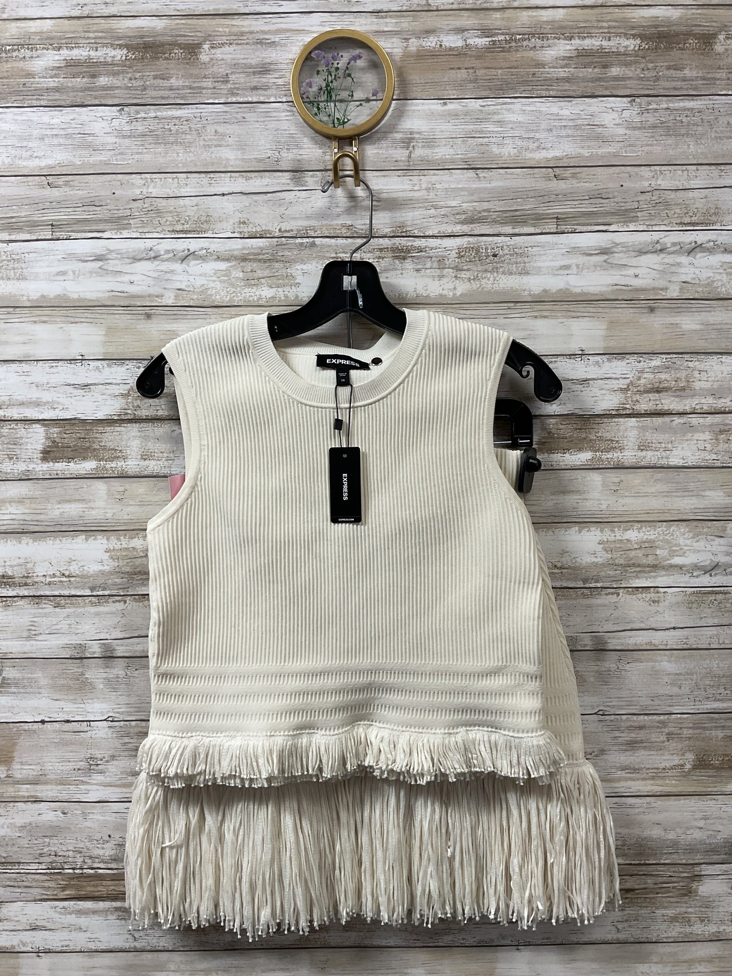 Skirt Set 2Pc By Express In Cream, Size:Xs