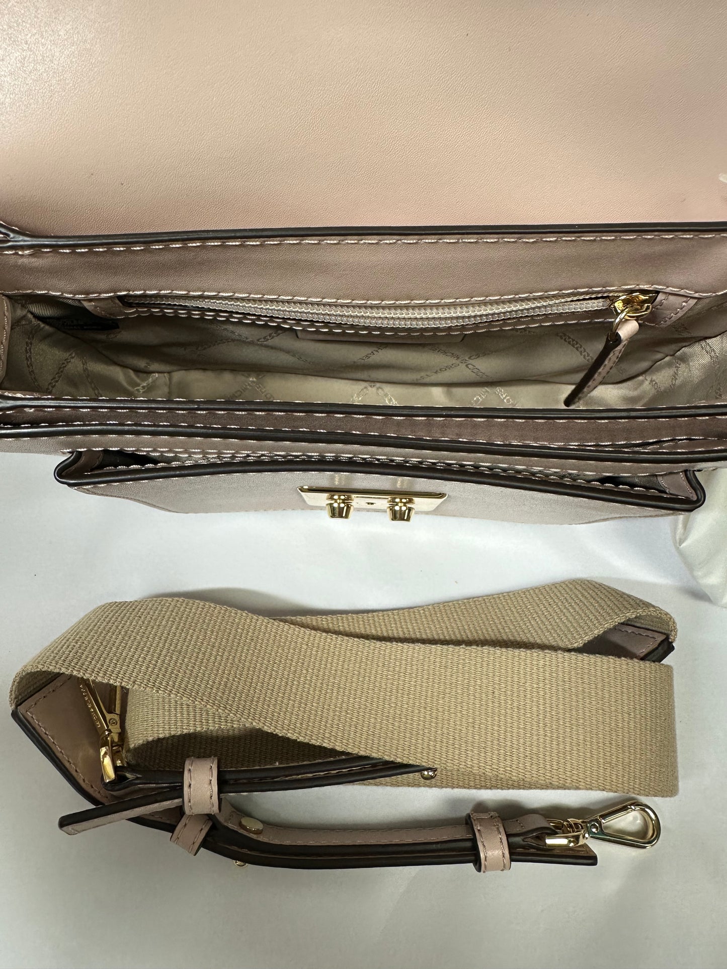Crossbody Designer By Michael Kors In Pink, Size:Small