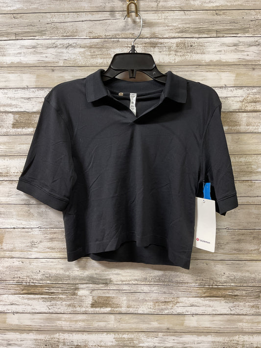 Athletic Top Ss By Lululemon In Black, Size:6