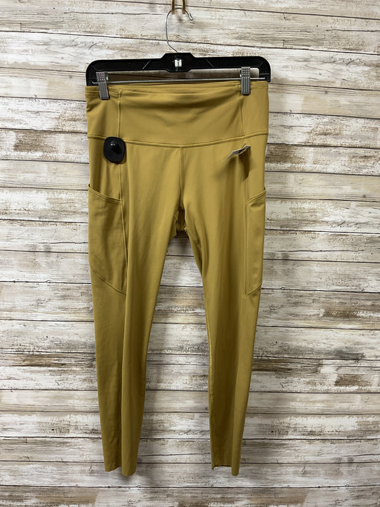 Athletic Leggings By Lululemon In Yellow, Size:8