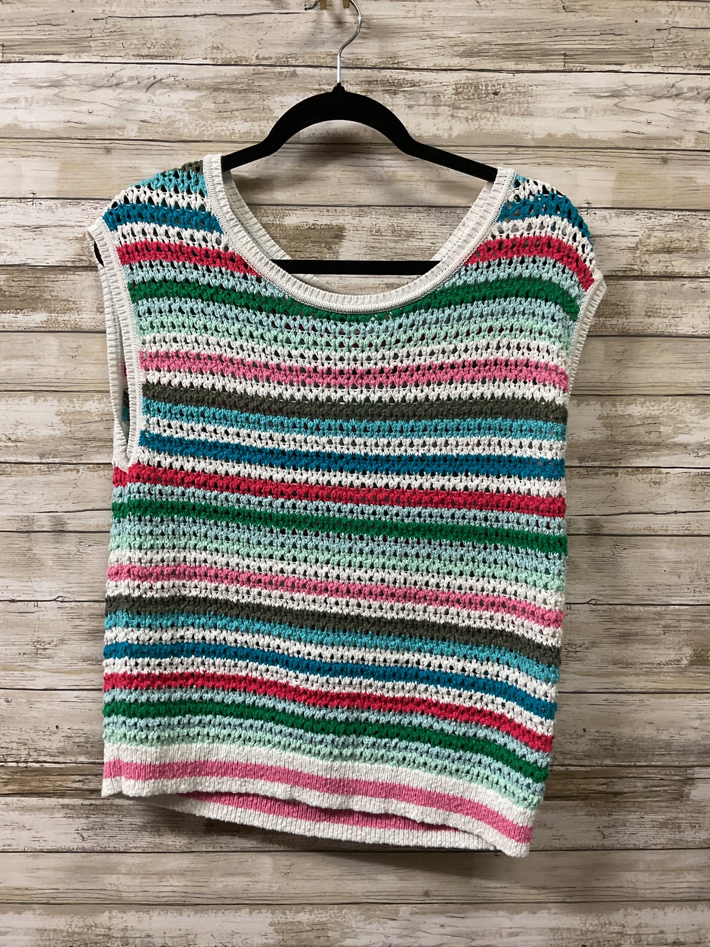 Top Sleeveless By Talbots In Striped Pattern, Size:S