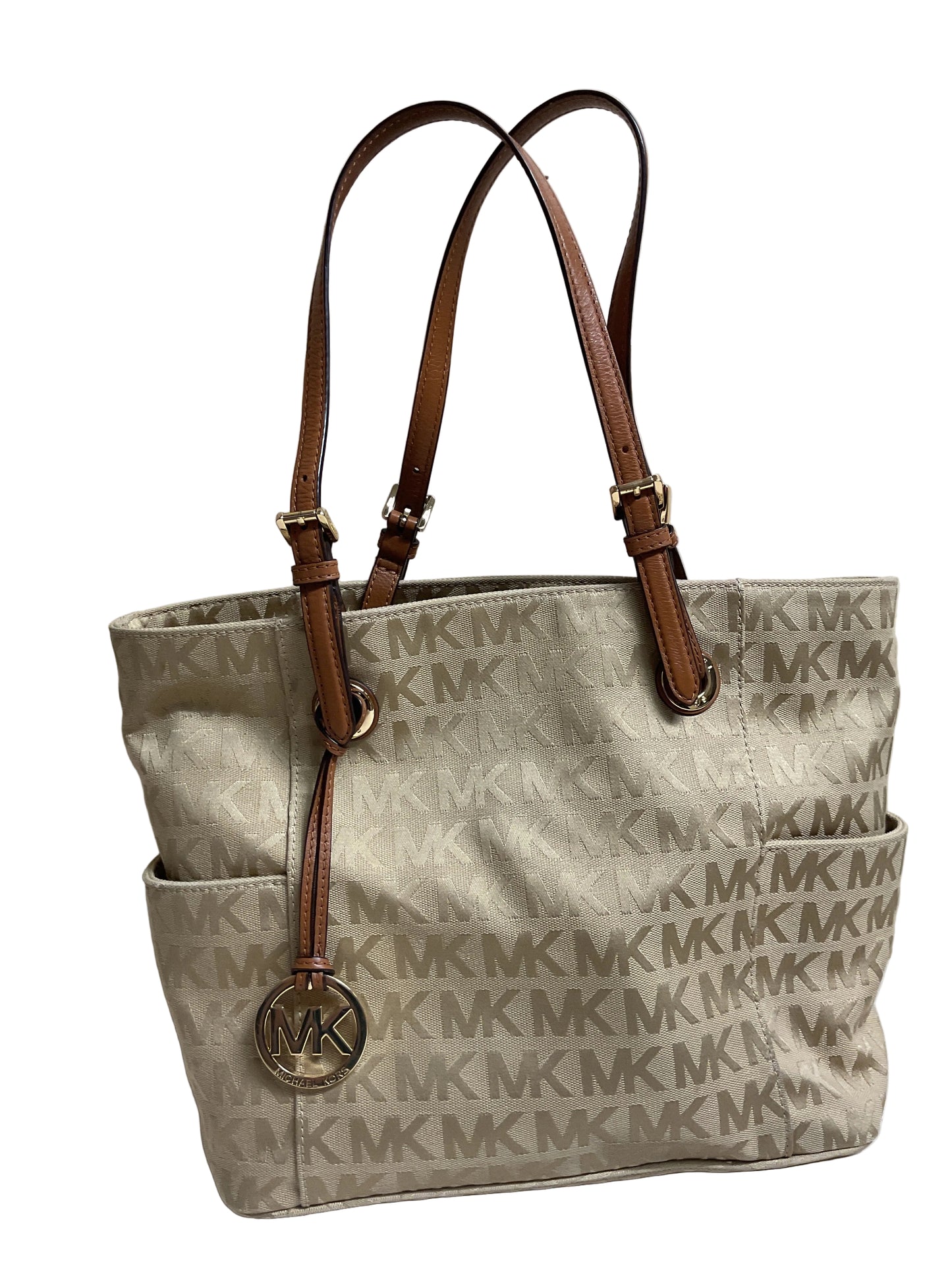 Handbag Designer By Michael Kors In Brown, Size:Large