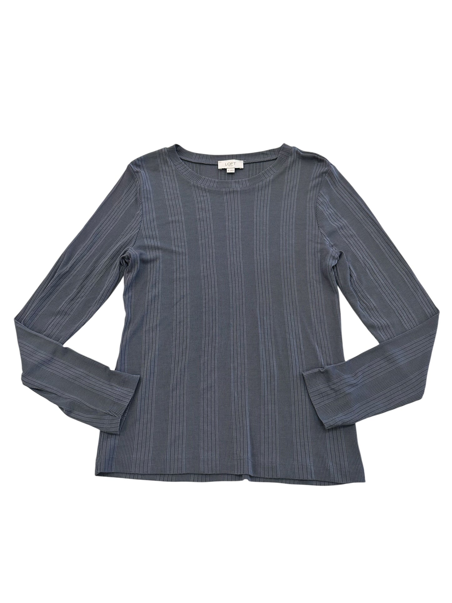 Top Ls Basic By Loft In Grey, Size:M