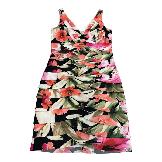 Dress Party Short By Dressbarn In Floral Print, Size:M