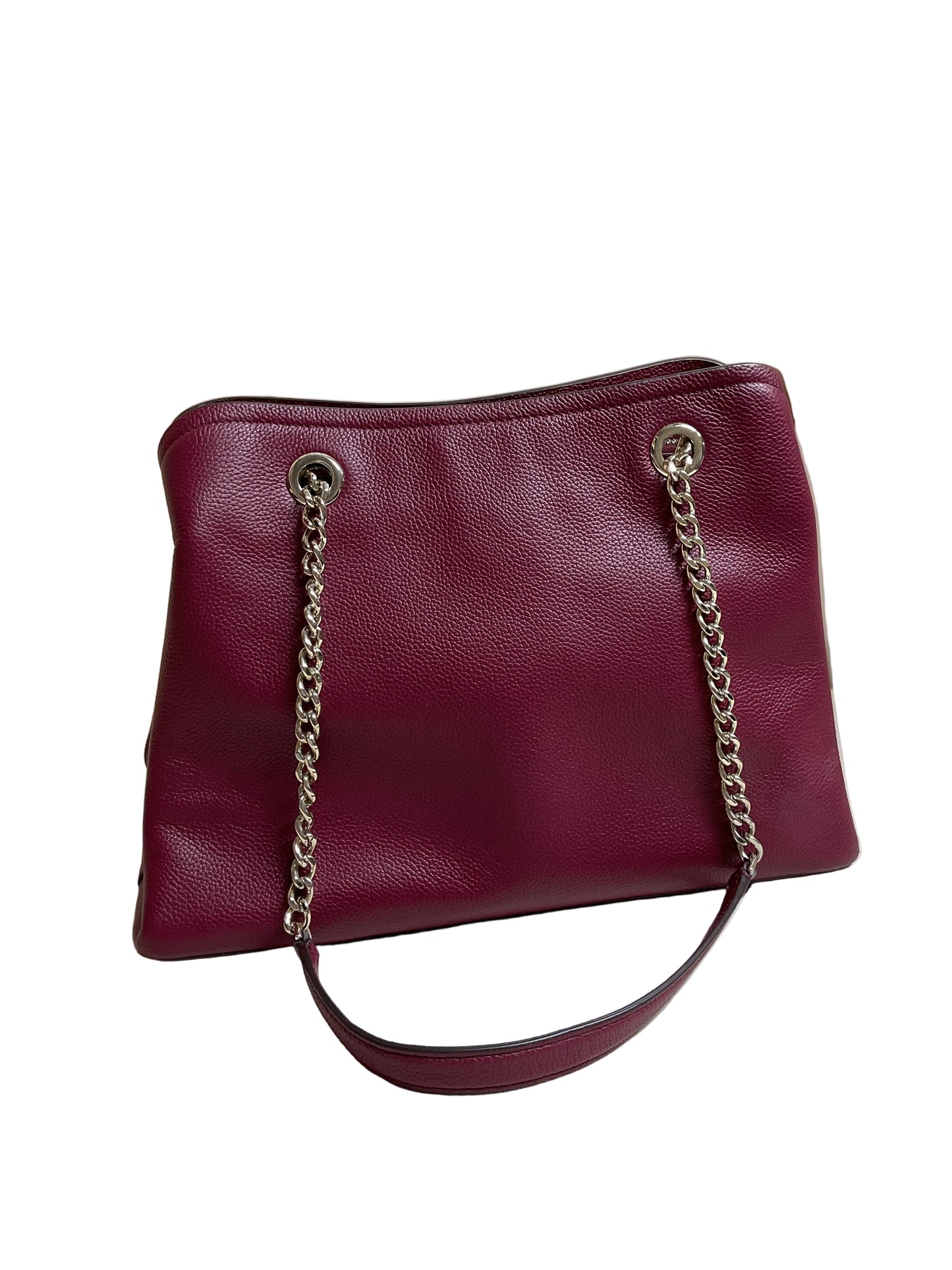 Handbag Designer By Kate Spade In Maroon, Size:Medium