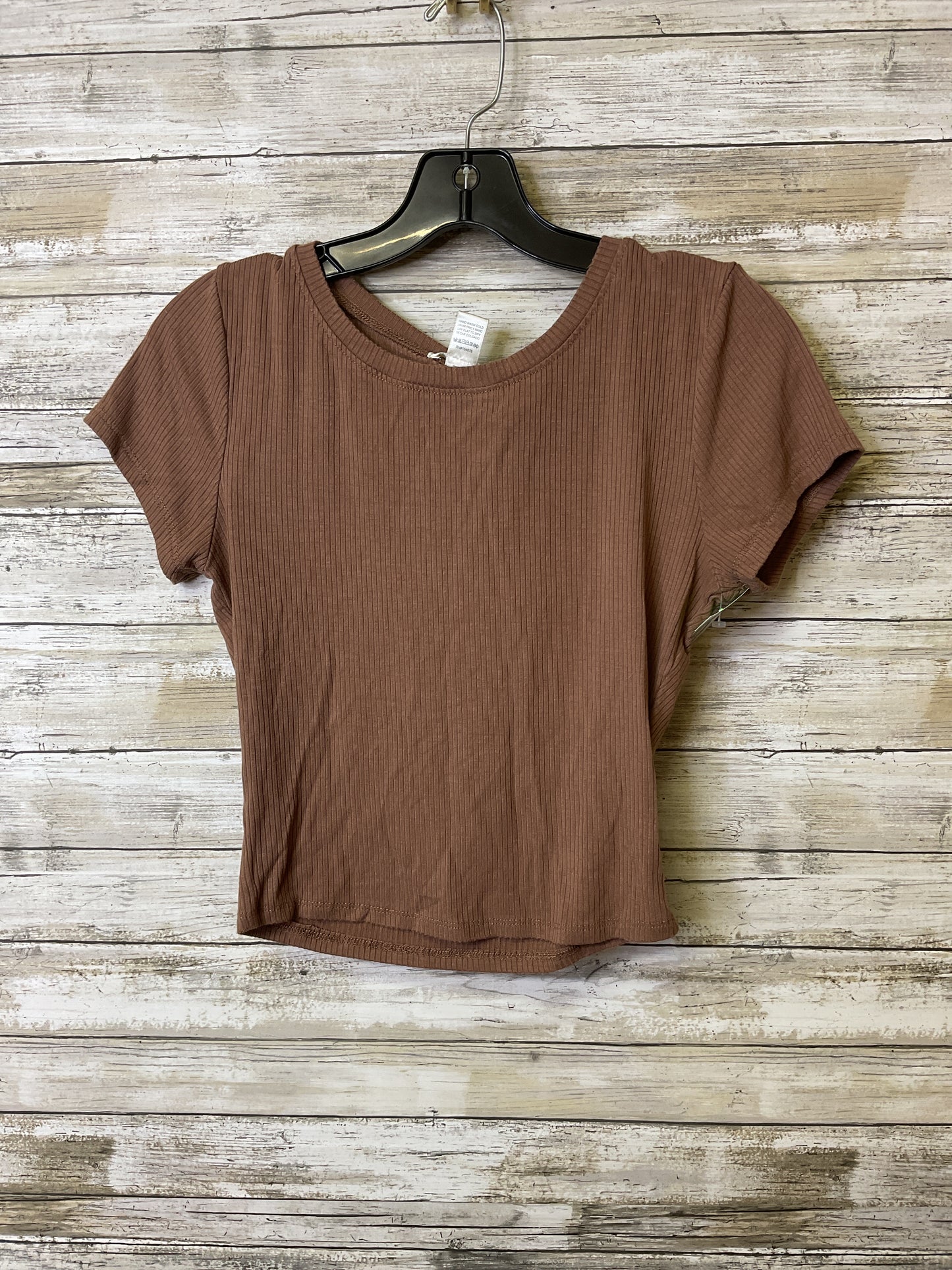 Top Ss Basic By Bozzolo In Brown, Size:L