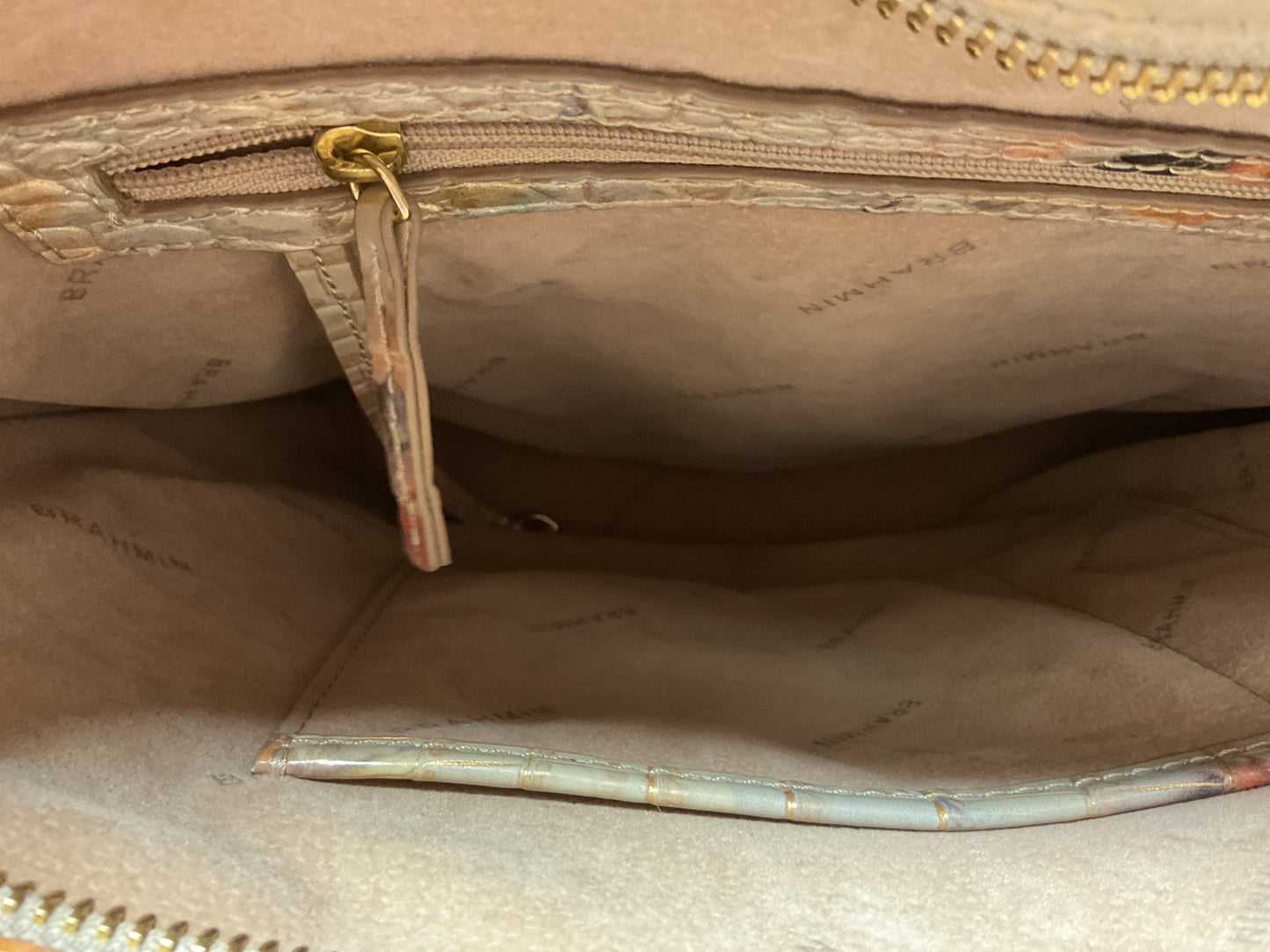 Handbag Designer By Brahmin In Tan, Size:Medium