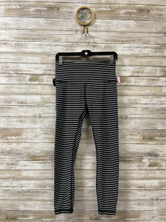 Athletic Leggings By Lululemon In Black & White, Size:8