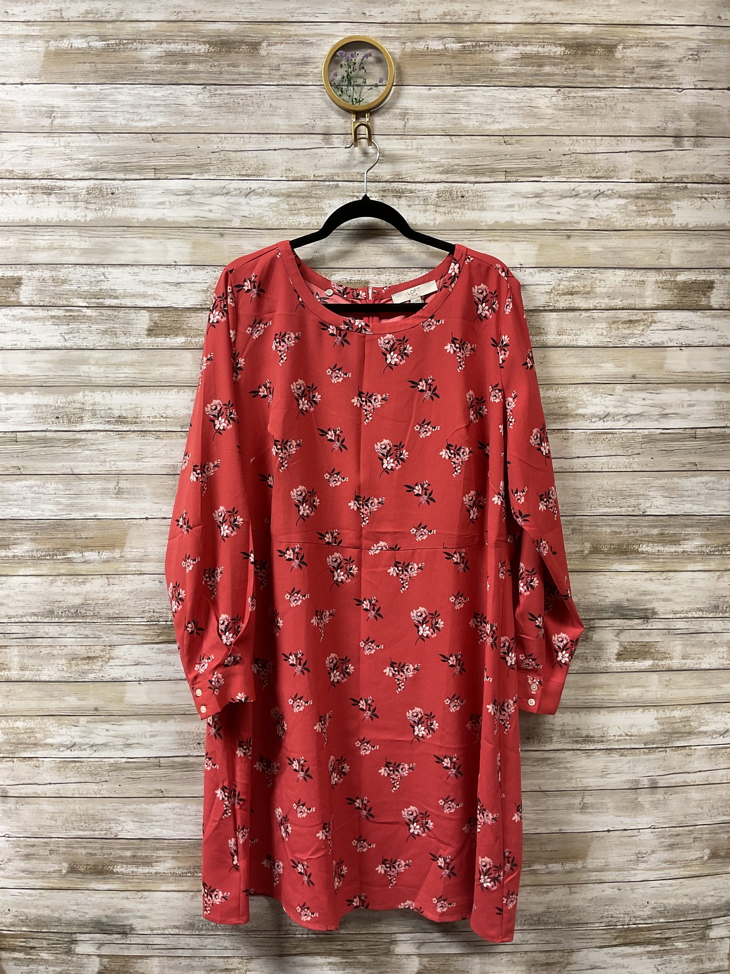 Dress Casual Midi By Loft In Red, Size:Xl