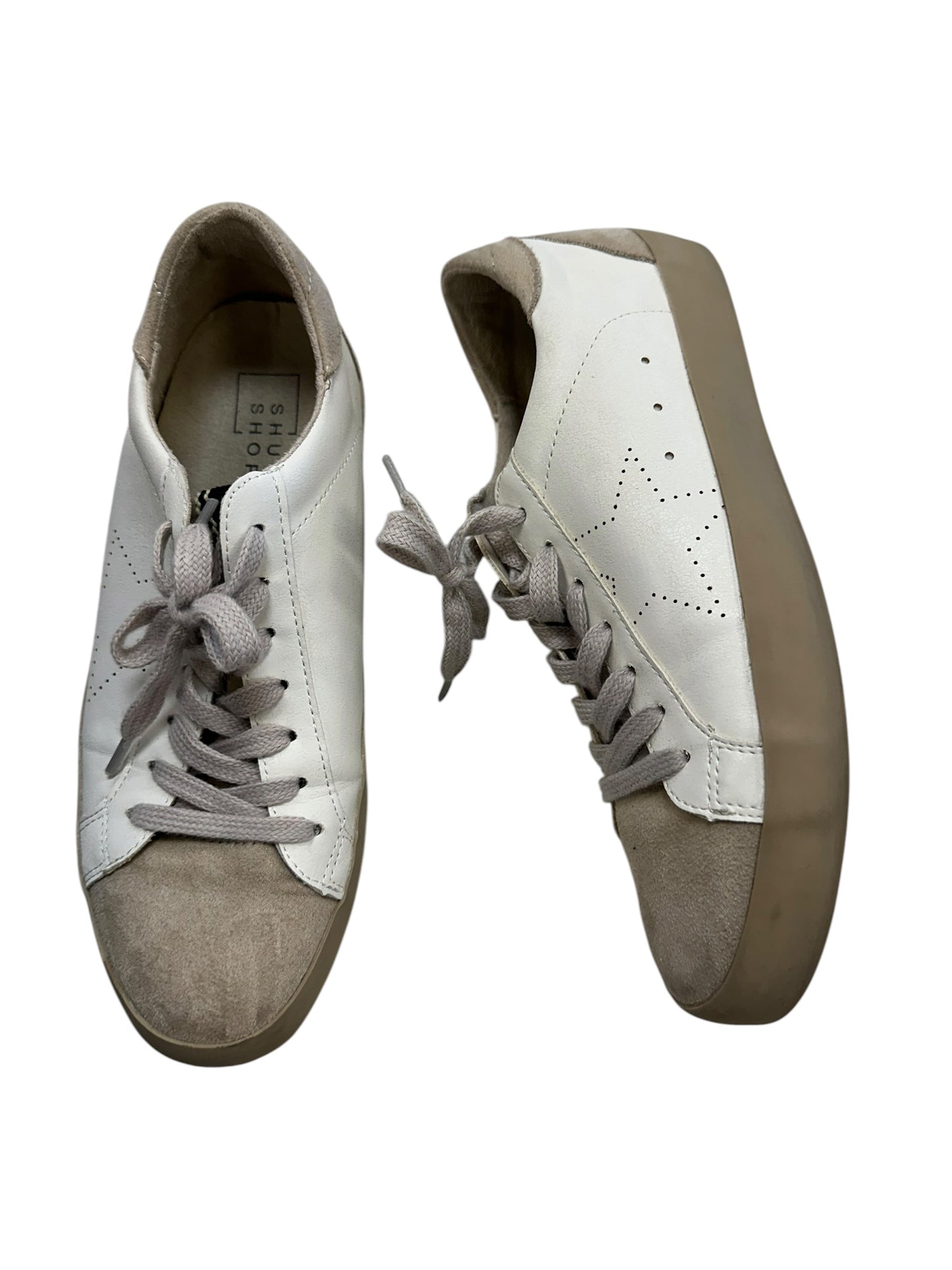 Shoes Sneakers By Shu Shop In Grey & White, Size:7