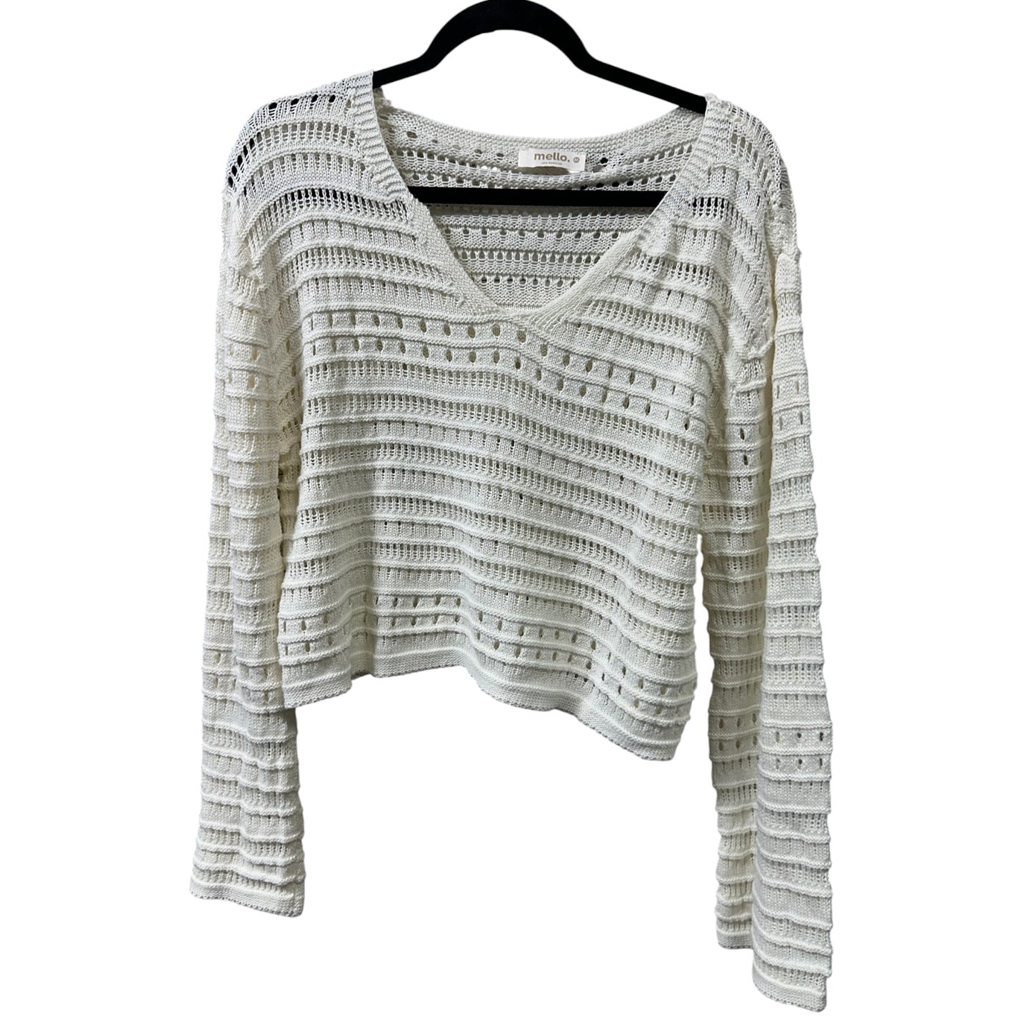 Sweater By Clothes Mentor In Cream, Size:M