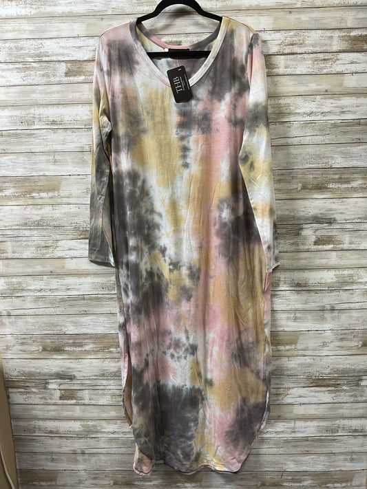 Dress Casual Maxi By Cme In Tie Dye Print, Size:2X