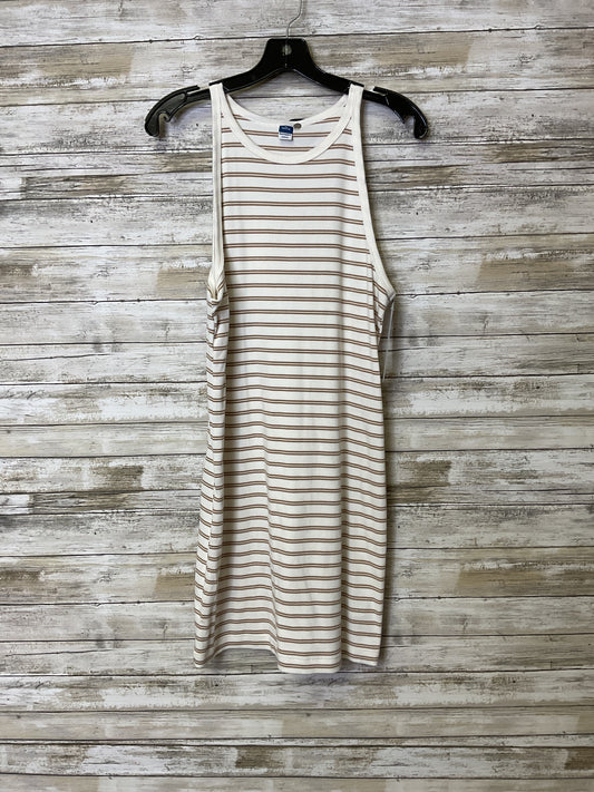 Dress Casual Short By Old Navy In Tan & White, Size:Xl