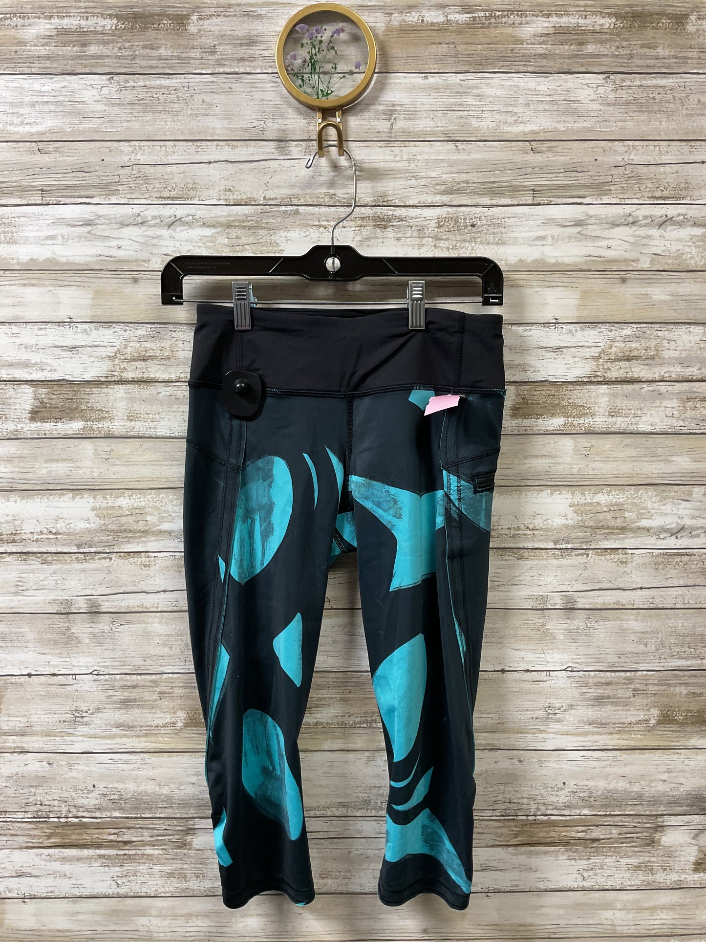 Athletic Leggings By Lululemon In Teal, Size:4