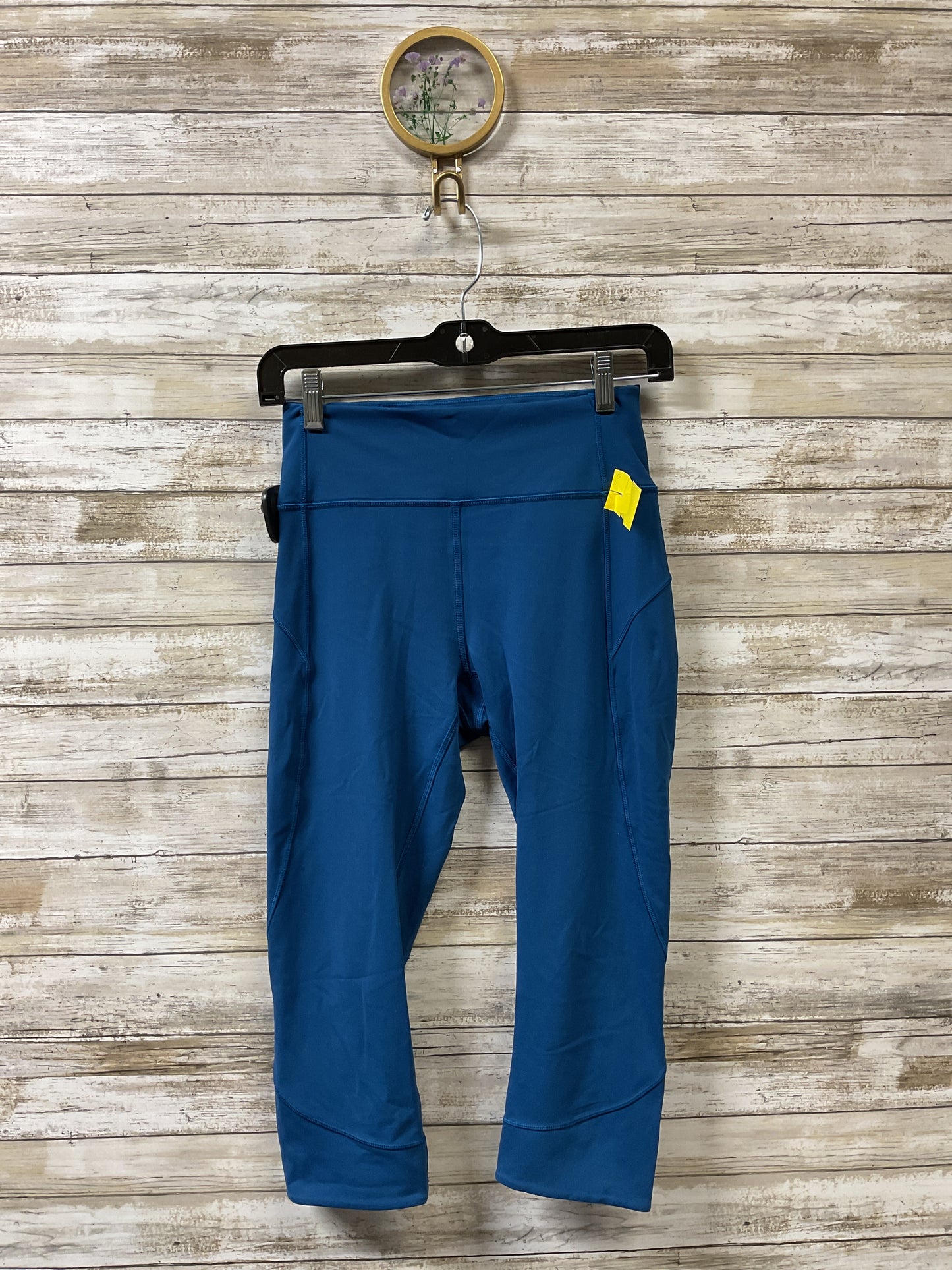 Athletic Leggings Capris By Lululemon In Blue, Size:6