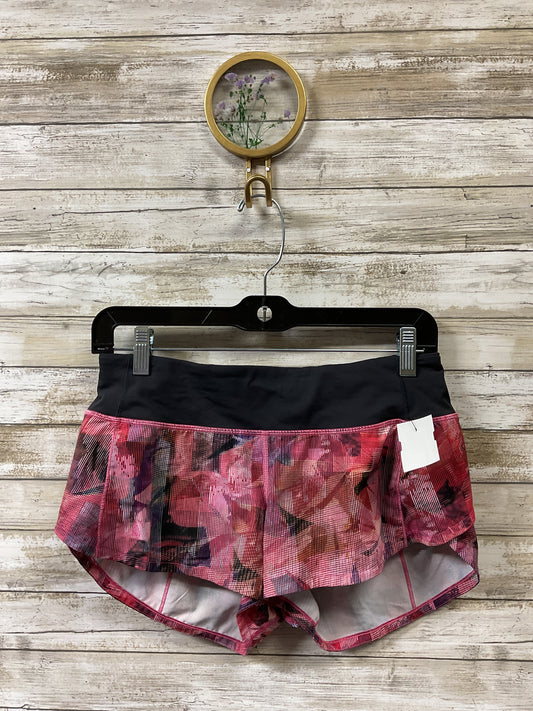 Athletic Shorts By Lululemon In Pink, Size:4