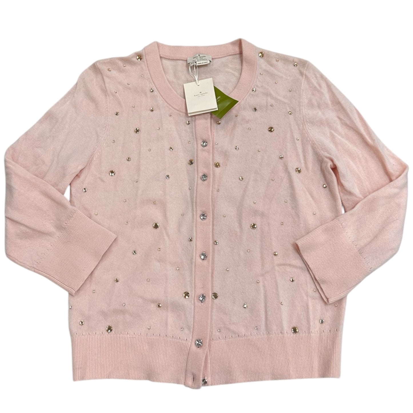 Cardigan Designer By Kate Spade In Pink, Size:M