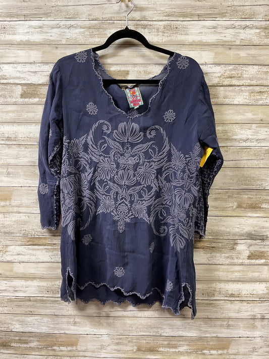Dress Casual Short By Johnny Was In Blue, Size:S