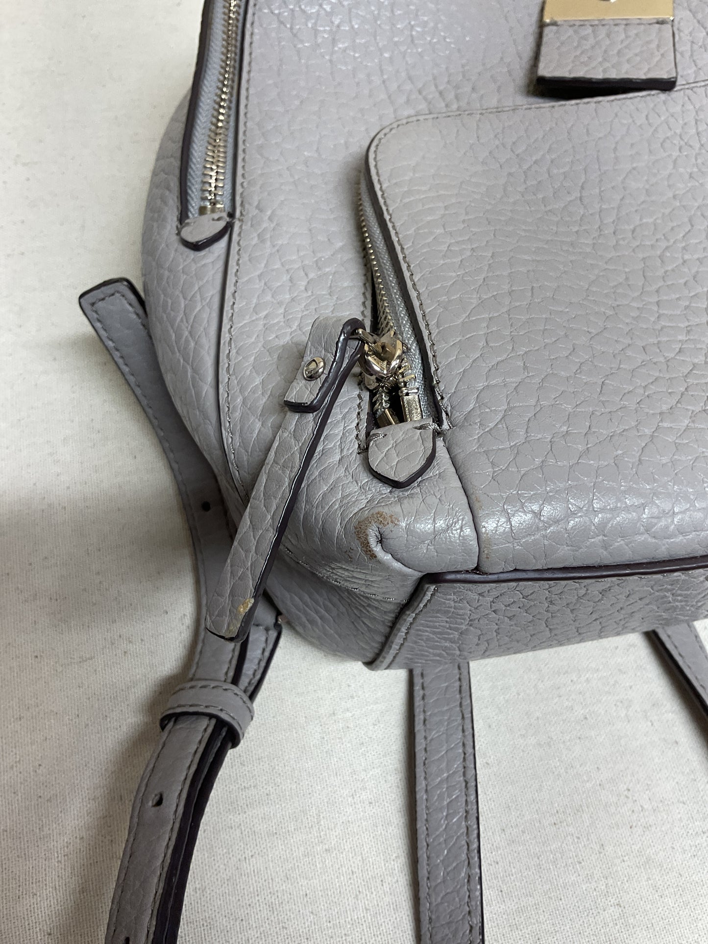 Backpack Designer By Kate Spade In Grey, Size:Medium