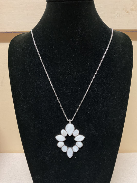 Necklace Pendant By White House Black Market In White