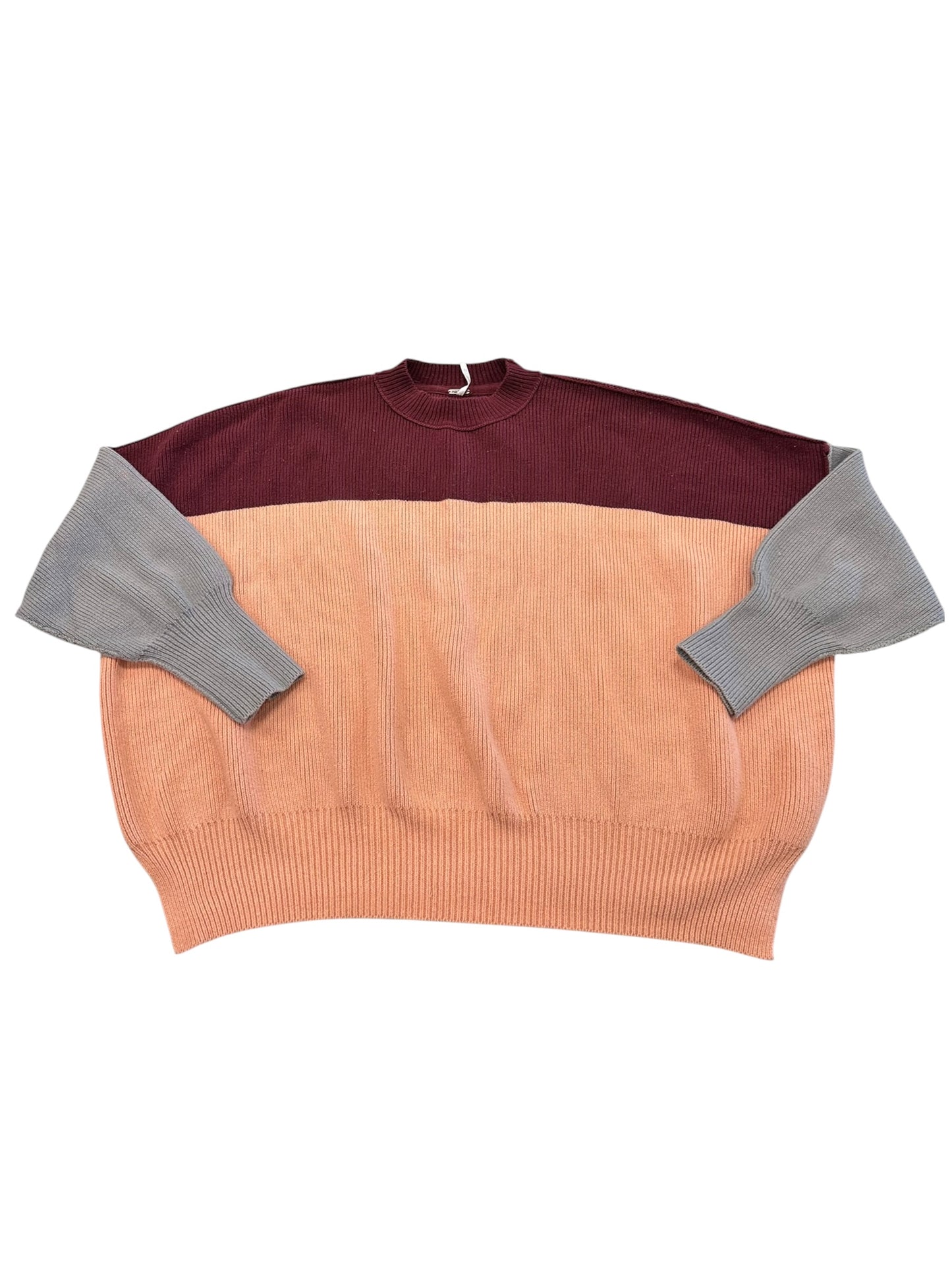Sweater By Free People In Orange & Red, Size:Xs