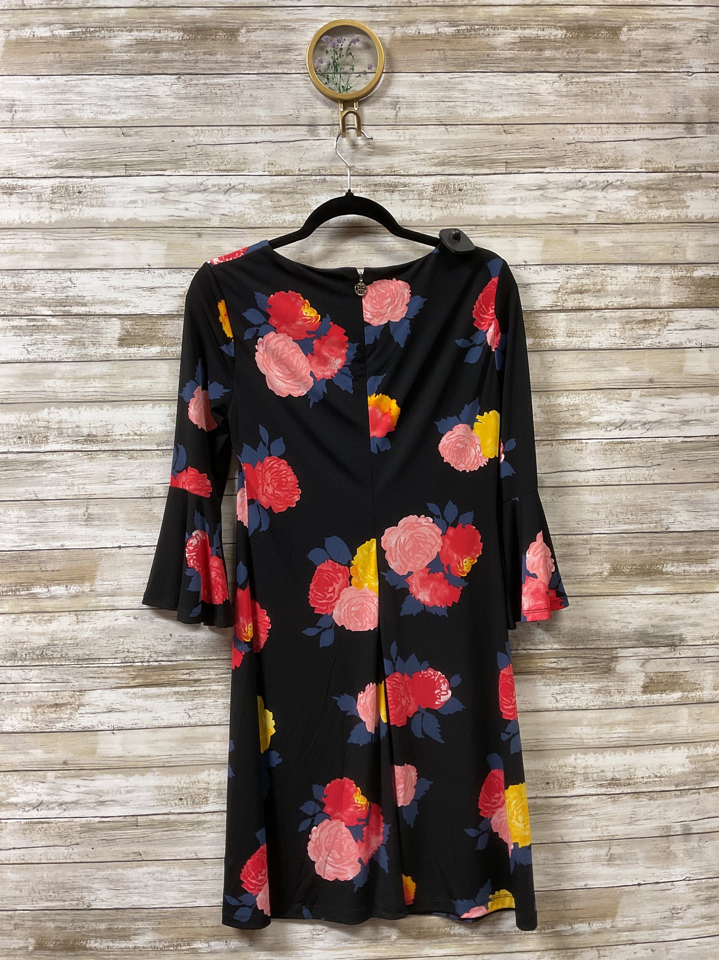 Dress Casual Midi By Tommy Hilfiger In Black & Red, Size:S