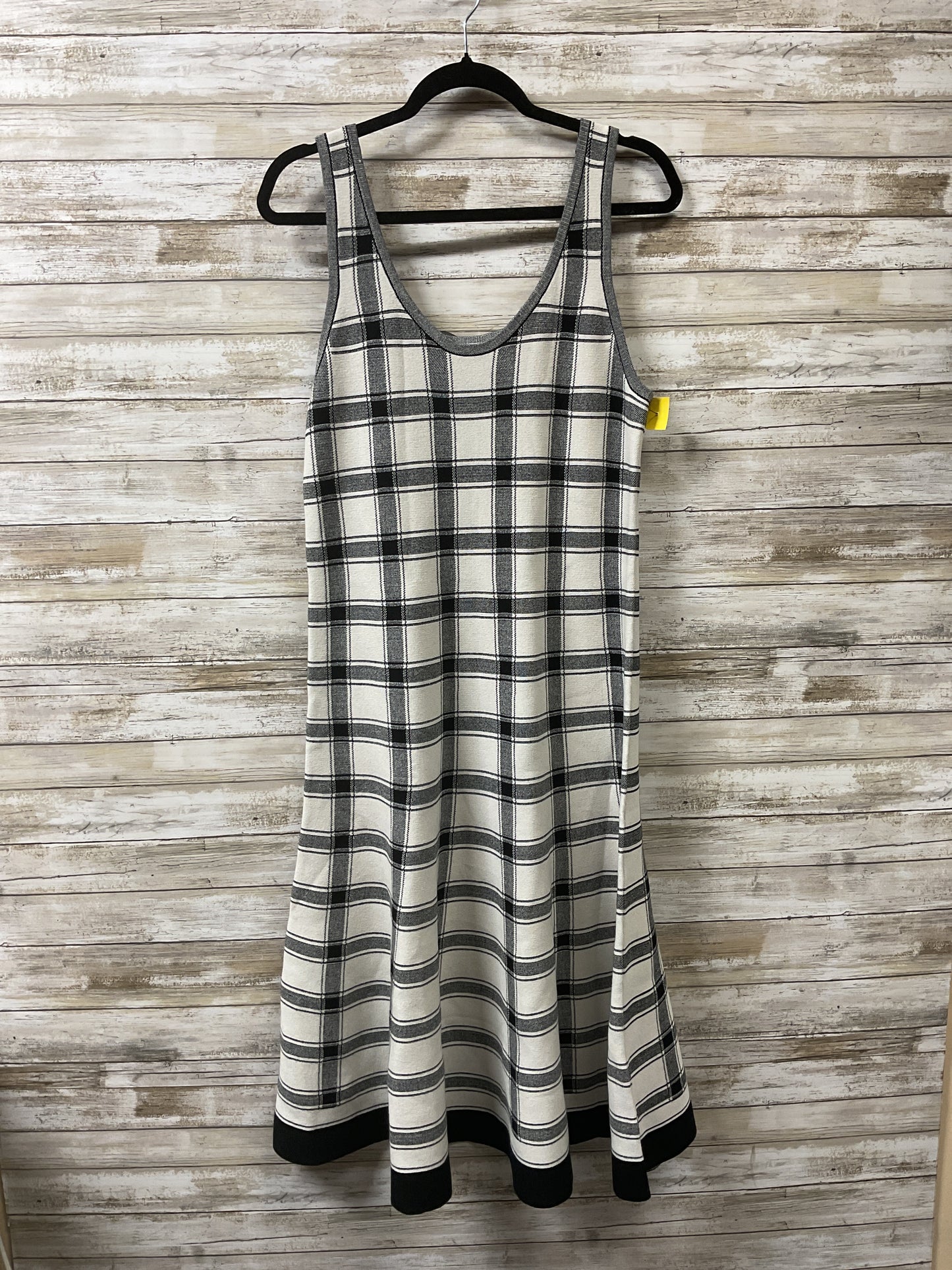 Dress Casual Midi By Cmb In Plaid Pattern, Size:Xl