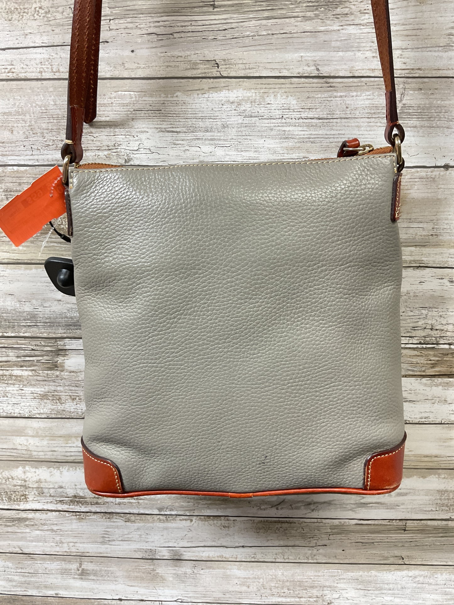 Crossbody Designer By Dooney And Bourke In Grey, Size:Medium