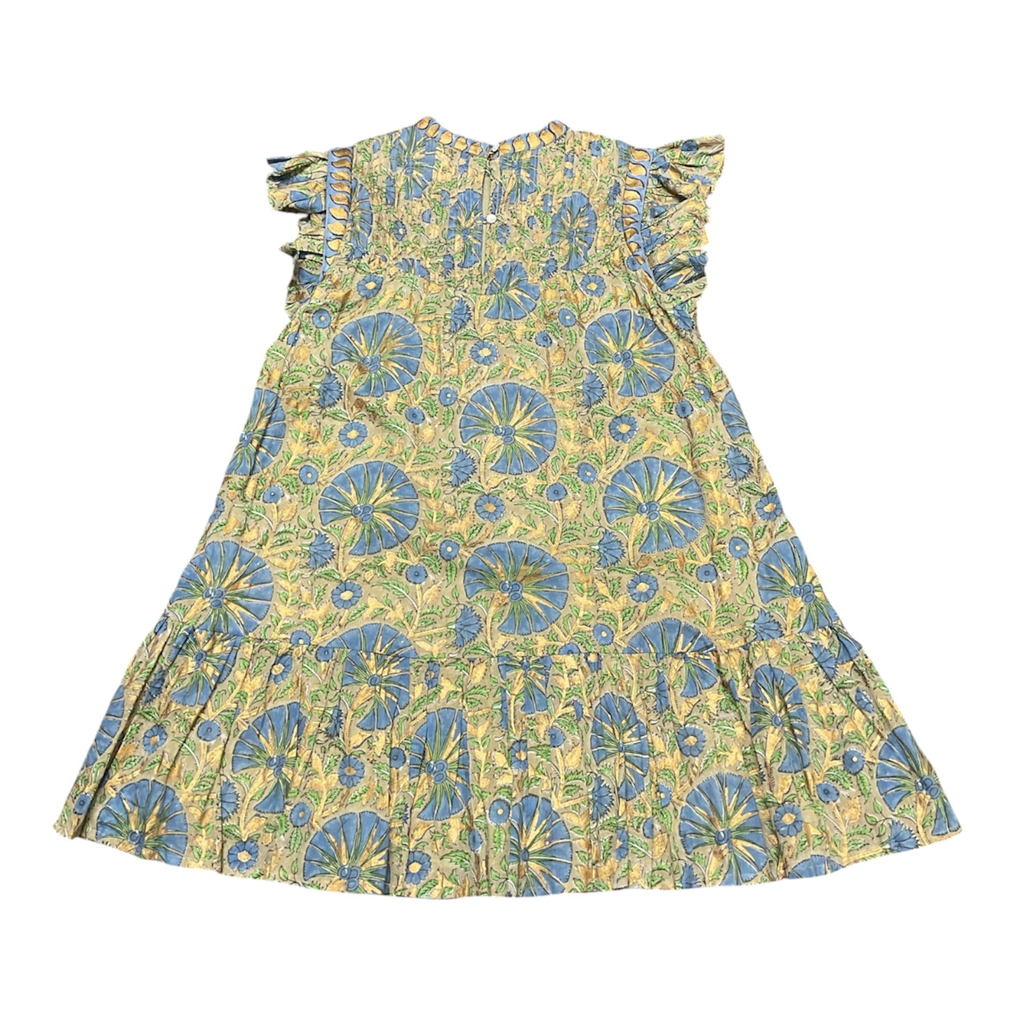 Dress Casual Short By Cma In Blue & Gold, Size:Xs